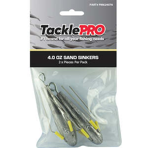 Sinkers: TacklePro Sand Sinker 4.0oz - 2pc