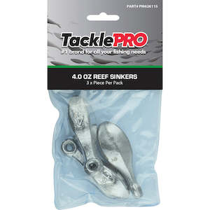 Sinkers: TacklePro Reef Sinker 4.0oz - 3pc Pack