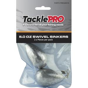 Sinkers: Tacklepro Swivel Sinker 5.0Oz - 2Pc | Sinkers - Swivel