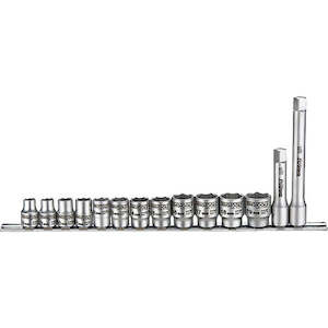 Socketry: 14Pc 3/8In Dr.4430 (Ss) Skt Set 8-19Mm (6-Pnt)** | Socketry - 3/8 Inch Drive