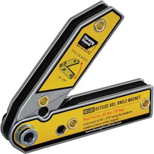 Magnetic Positioners: Stronghand Adj. Inside/Outside Angle Magnet-156X156X20Mm | Magnetic Positioners