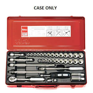 Tap Holders: Koken 3/8" Dr Socket Set - 35pc 5/16"-7/8", 9-22mm - **CASE ONLY**