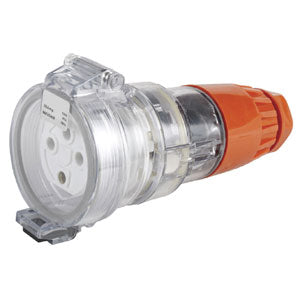 20A 4 Round Pin 500V Connector Straight Ip66