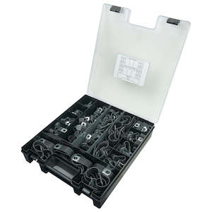 Hose Clamps: Kale 210pc Cable Clamp PVC/P-Clip Assortment W1 | Hose Clamps