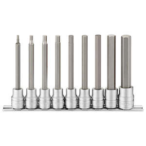 Hex Sockets: Teng 9pc 3/8in Dr. Long Hex Bit Socket Set - 3-12mm