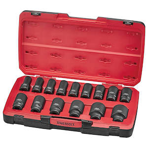 Deep Sockets: Teng 17pc 3/4in Dr. MM Deep Impact Socket Set 6-Pnt