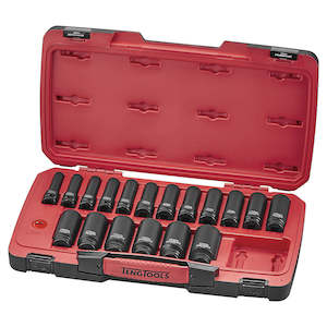 Deep Sockets: Teng 22pc 1/2in Dr. MM Deep Impact Socket Set 6-Pnt