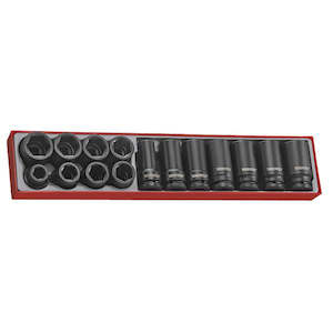 Deep Socket Sets: 15Pc 3/4In Dr. Impact Reg & Deep Socket Set | Tool Tray Sets - 3/4 Inch Drive