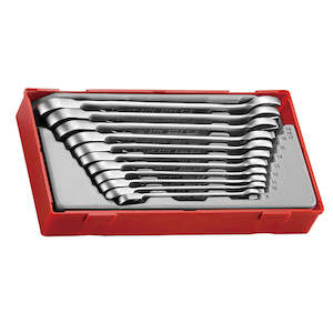 Spanner Sets: Teng 11pc Rev. Ratchet Comb. Spanner Set 8-19mm - TC-Tray