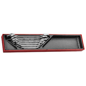 Spanner Sets: Teng 7pc AF Spanner Set Dbl. Open End 1/4-1-1/4in - TTX-Tray
