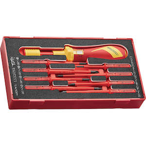 Screwdriver Sets: Teng 9pc 1000V VDE Torque Screwdriver Set - TC-Tray (EVA)