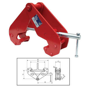 Clamps 1: ITM Beam Clamp-5 Ton-320mm Beam Width