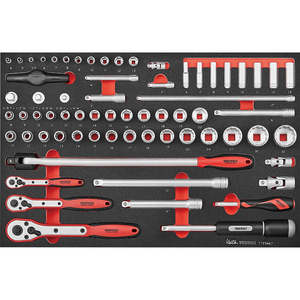 Sockets: Teng 67pc 1/4in, 3/8in & 1/2in Drive Metric Socket Set