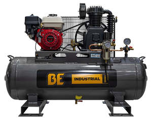 Compressors: BE 160L Air Compressor - 6.5hp Petrol, Belt Drive | P16065-H