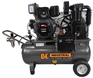 Compressors: BE 70L Air Compressor - 4.8hp Diesel, Belt Drive | D7048-HL