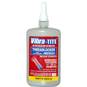 Nd243 Anaerobic Threadlockers Med Strength Oil Tolerant 250 Ml