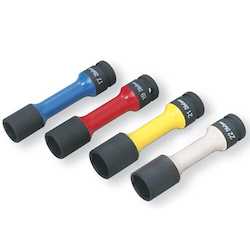 Koken 14145PM Impact Thin Walled Wheel Nut Socket 1/2"Dr 19mm (for Alloy Wheels) Red