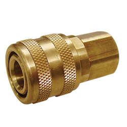 Ampro: AmPro A6550 Female Coupler Brass 1/4" BSP (Aro Type) Carded