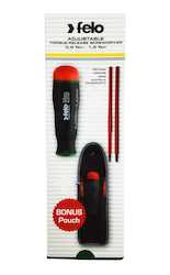 Felo: Felo Nm Torque Screwdriver Kit 0.6 - 1.5Nm Includes Handle, 2 blades and pouch