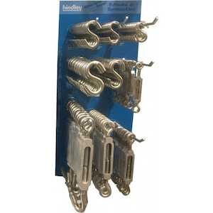 Accessories: Hindley Turnbuckle & S-Hook Display - Stainless Steel #799SS