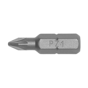 Handtools: 10pc 1/4in Hex PZ 1 Bit X 25mm (L)