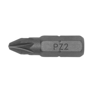 10pc 1/4in Hex PZ 2 Bit X 25mm (L)