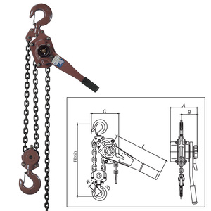 Products: ITM Lever Hoist-Heavy Duty-6 Ton-1.5 Meter Lift