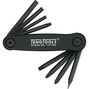 Handtools: Teng 8pc Fold-Up Key Set – Ft/Ph/Pz/Hex/TX