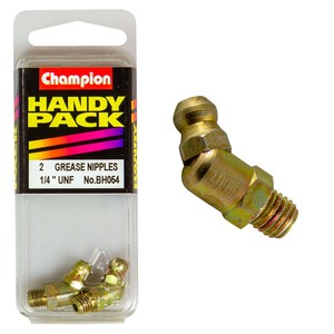 Champion 1/4in UNF 45Deg. Grease Nipples