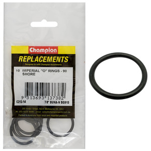Products: Champion 7/8in(Tube Ref) x1.047(I.D) x.116(Sec.) O-Ring-10pk
