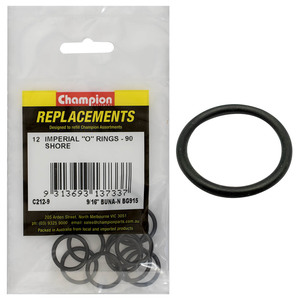 Products: Champion 9/16in(Tube Ref) x.755(I.D) x.097(Sec.) O-Ring-12pk