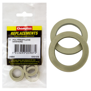 Products: Champion 13/16 x 1-3/16 x 3/32in Polypropylene Washer – 10pk