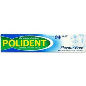 Polident Denture Adhesive Cream Flavour Free 