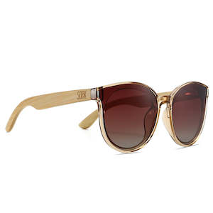 SOEK. | BELLA CHAMPAGNE l Brown Polarised Lens l White Maple Arms