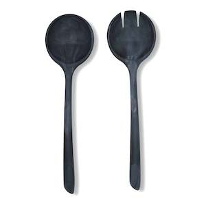 Salad Servers | Charcoal