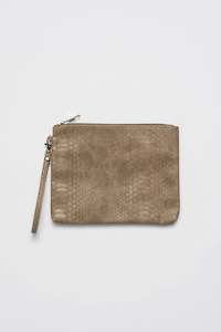Clutch | Croc Khaki Bag