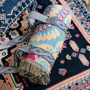 'Don't Let Me Down' | Cotton Carry Strap | Indigo/White