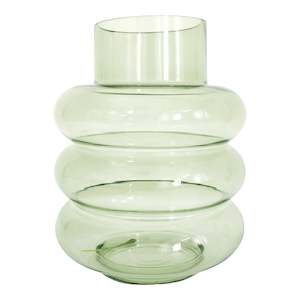 Decor: Ring Glass Vase | Sage | Medium