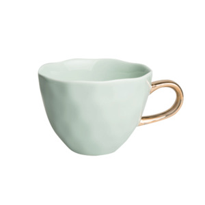 Tableware: Coffee Cup | Set of 4 | Good Morning | Celedon