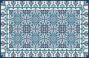 Tableware: Vinyl Placemat | Beija Flor | Barcelona | Blue & White