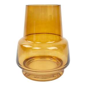 Glassware: Abstract Glass Vase | Rust