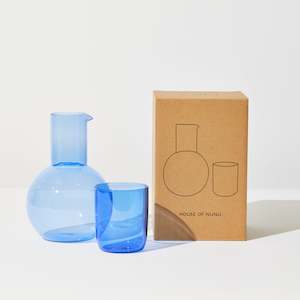 Belly Carafe + Cup Set in Blue