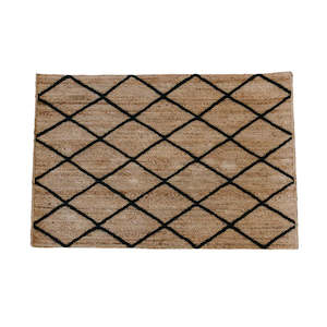 Jute Mat | Black Diamond