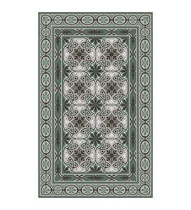 Door Floor Mat: Vinyl Floor Mat | Beija Flor | Cecilia Forest