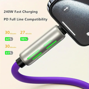 Cable: 4-in-1 Multi-Function USB Charging Cable - MAX 240W