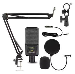 Condenser Microphone with Stand Shockproof Full Set of Voice Network Large Diaph&hellip;