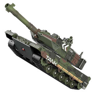 New Arrivals: RC Tank Shoot Bullet Spray Fog Remote Control Tracked Simulation Tank LED Light 330° Rotation Barrel War Armored RC Vehicle Toys