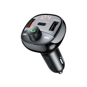 Charger Transmitter: REMAX Multifunctional Car Charger FM Radio 54.5W High Power 2A1C Output Hands-free Call TF Card Fast Charging