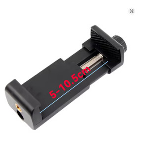 Phone Holder: Two-hole Phone Holder for Tripod Mount Adapter Mobile Phone Tripe Cellular Support Smartphone Holder Clamp for Tripod Clip