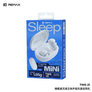 Earphone: Remax TWS21 Sleep True Wireless Stereo Music Calling Headphones Zero Pressure for Side Sleepers Ultra-Thin: Only1.95g